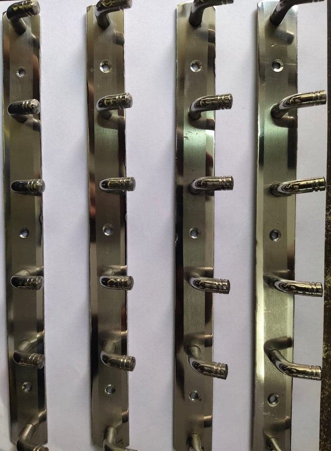 ماب خطافات تعليق ملابس من الفولاذ المقاوم للصدأ النقي من MAP بستة دبابيس - عبوة من 4 قطع - Image 2